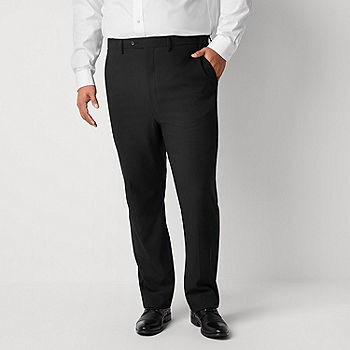 Regular fit: cloth trousers in stretch viscose - black