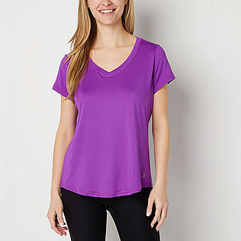 Xersion Everair Womens V Neck Short Sleeve T-Shirt - JCPenney