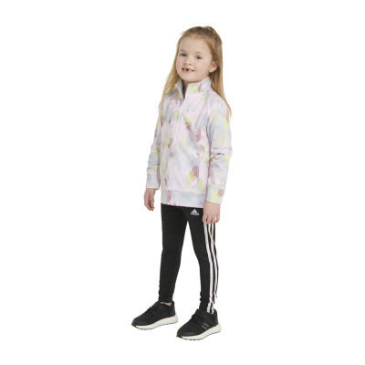 adidas Little Girls 2-pc. Pant Set