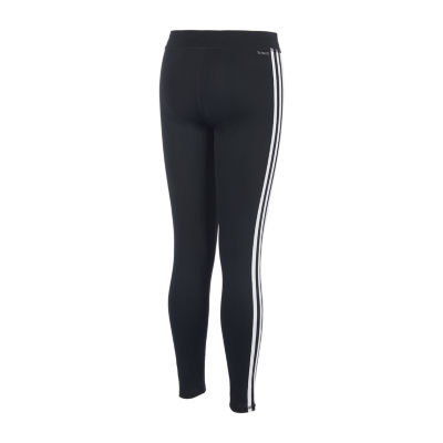 adidas Little Girls Mid Rise Full Length Leggings