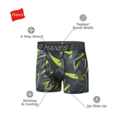 Hanes Sport Little & Big Boys 5 Pack X-Temp Boxer Briefs