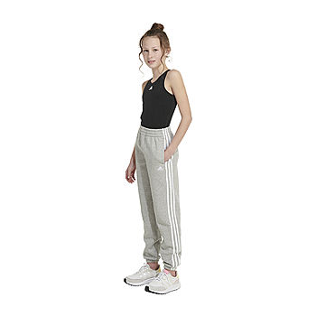 adidas Big Girls Mid Rise Cuffed Jogger Pant, Color: Med Grey Heather -  JCPenney
