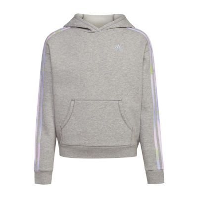 Girls grey best sale adidas hoodie