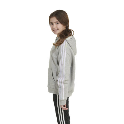 adidas Big Girls Embroidered Fleece Hoodie