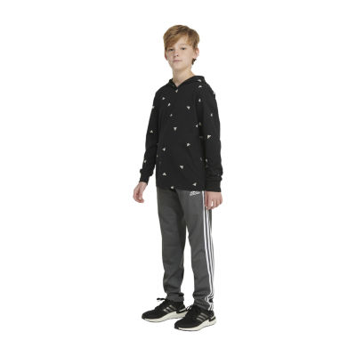 adidas Little Boys Hooded Long Sleeve Graphic T-Shirt