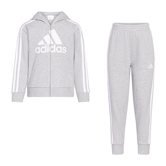adidas Little Boys 2-pc. Pant Set, Color: Med Grey Heather - JCPenney