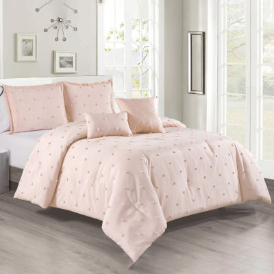 Stratford Park Farah 5pc Geometric Midweight Comforter Set