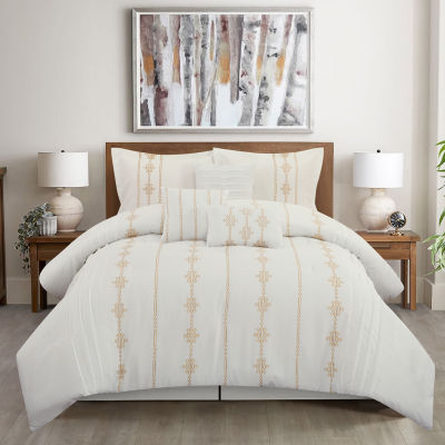 Stratford Park Cosette 7-pc. Geometric Midweight Comforter Set - JCPenney