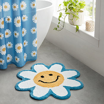Daisy Bathroom Rug Flower Non Slip Bath Mat Bath Rug Non Slip Carpet Floor  Mat