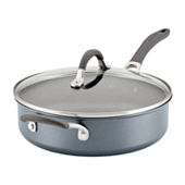 Anolon 5Qt Advanced Hard-Anodized Nonstick Sauté Pan with Helper Handle and  Lid, 5Qt, Graphite 