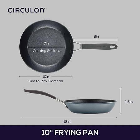 Circulon A1 Series With ScratchDefense 10 Non-Stick Frying Pan, One Size, Gray