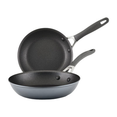 BergHOFF Essentials 2Pc Non-stick Hard Anodized Fry Pan Set, Black