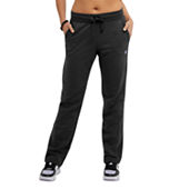 Xersion Womens Fleece Mid Rise Straight Sweatpant, Color: Black - JCPenney