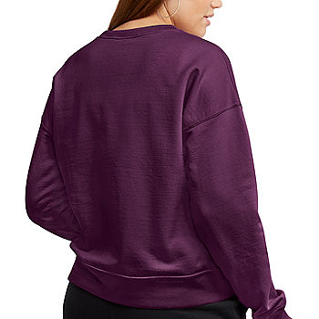 Old Navy Womens Sweatshirt Long Sleeve Crew Neck Light Purple Size