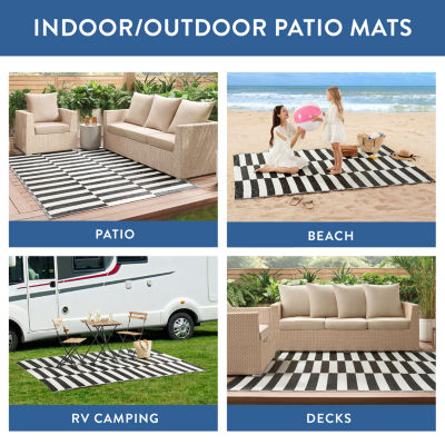 Patio Armor By Surefit Marcio Weather Resistant Outdoor Rectanglular Area Rug