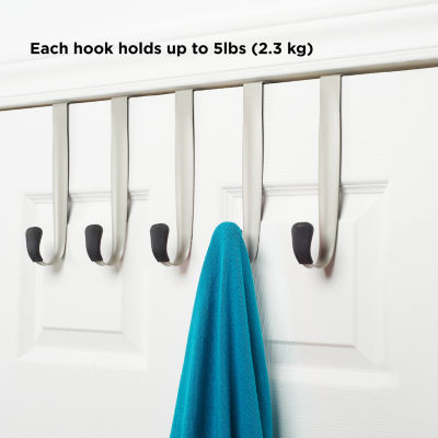 Umbra 17" Wide 5 Hook Overdoor Storage