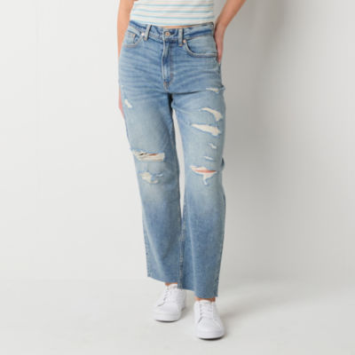 Arizona Juniors Womens Highest Rise Straight Leg Jean