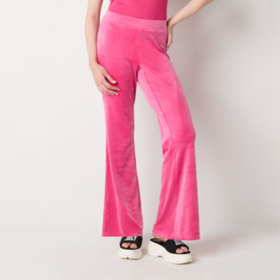 Juicy By Couture Womens Mid Rise Flare Track Pant