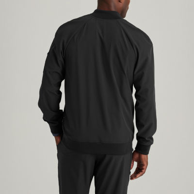 Barco One Bow883 Amplify 3-Pocket Stand-Up Collar Warm-Up Mens Moisture Wicking Scrub Jacket