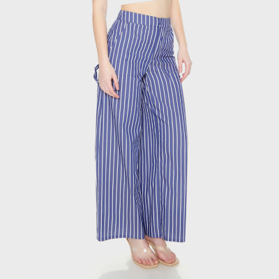 Forever 21-Juniors Poplin Carpenter Womens High Rise Wide Leg Pull-On Pants