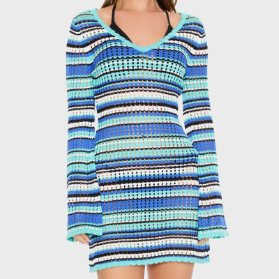 Forever 21 Long Sleeve Crochet Dress Womens Striped A Line Juniors MainPlace Mall