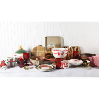 Martha Stewart Festive Bow Serving Platter Wood