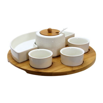 Elama 8-pc. Stoneware Serving Set