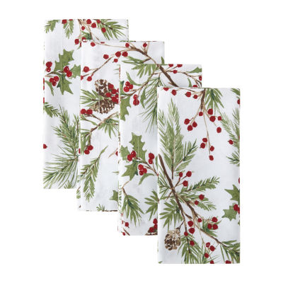 North Pole Trading Co. Holly Berry 4-pc. Napkins