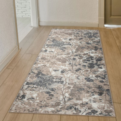Radici Livigno Floral Indoor Rectangular Runner