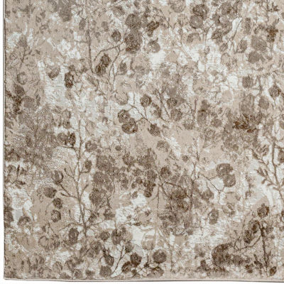 Radici Usa Livigno Floral Washable Indoor Rectangular Accent Rug