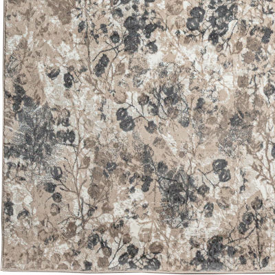 Radici Usa Livigno Floral Washable Indoor Rectangular Accent Rug