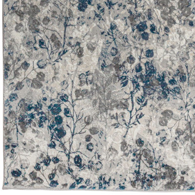 Radici Livgno Floral 5X7 Indoor Rectangular Area Rug