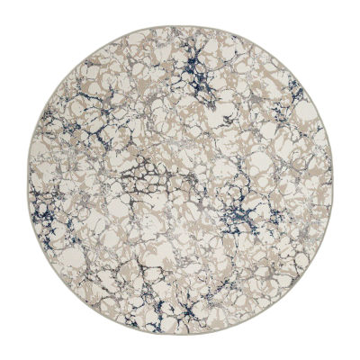 Radici Livigno Abstract Indoor Round Area Rug