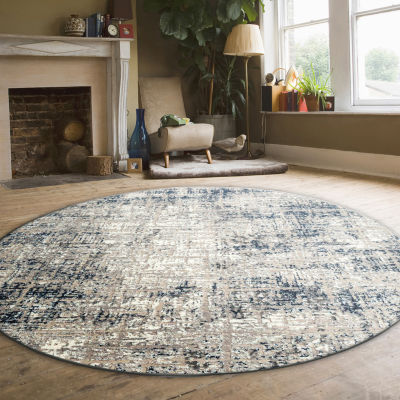 Radici Livigno Abstract Indoor Round Area Rug