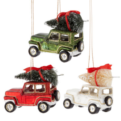 North Pole Trading Co. Holiday Vehicles Set 3-pc. Christmas Ornament