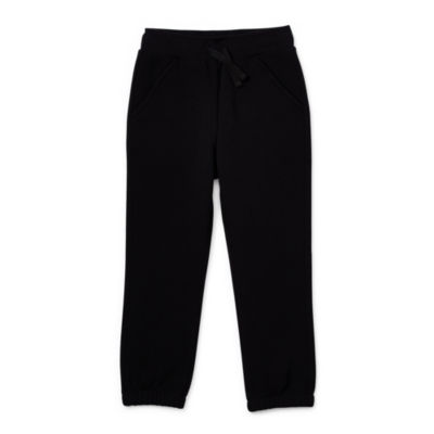 Okie Dokie Toddler & Little Boys Drawstring Waist Cinched Fleece Jogger Pant