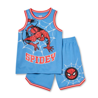 Disney Collection Little & Big Boys 2-pc. Spiderman Short Set