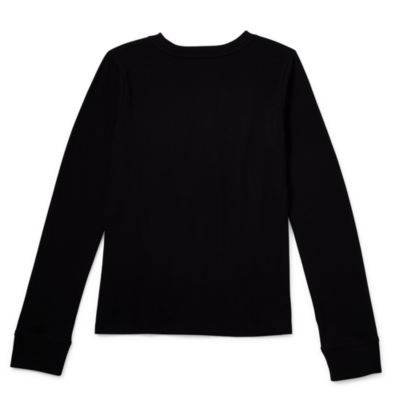 Thereabouts Little & Big Girls Round Neck Long Sleeve T-Shirt