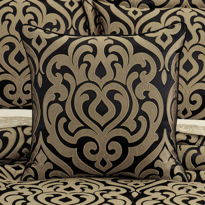 Queen Street Blythe Black & Gold Square Throw Pillows