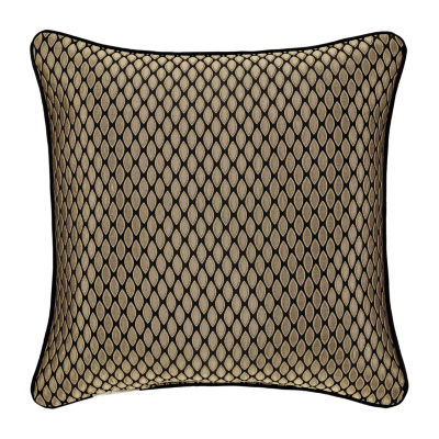 Queen Street Blythe Black & Gold Square Throw Pillow