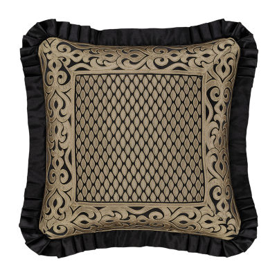 Queen Street Blythe Black & Gold Square Throw Pillows