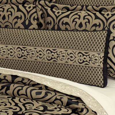 Queen Street Blythe Black & Gold Rectangular Throw Pillows