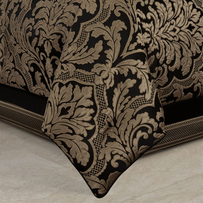 Queen Street Branson Black & Gold 4-pc. Midweight Embellished Comforter Set
