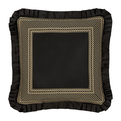 Queen Street Branson Black & Gold Square Throw Pillow