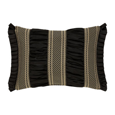 Queen Street Branson Black & Gold Rectangular Throw Pillow