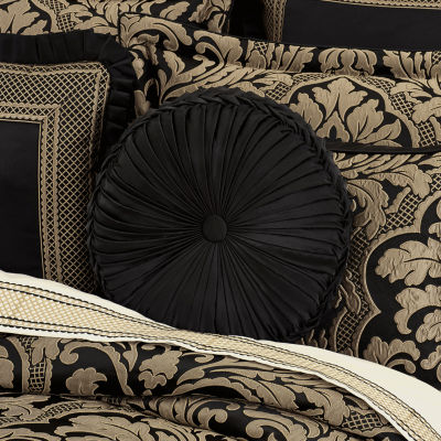 Queen Street Branson Black & Gold Round Throw Pillows