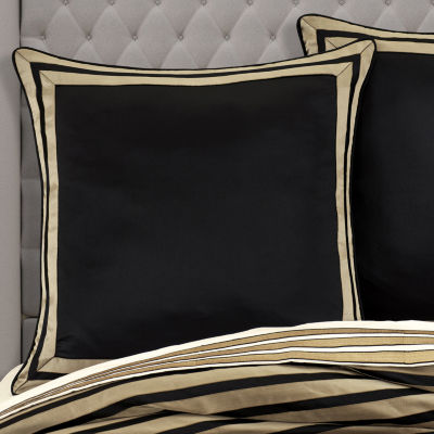 Queen Street Charleston Black Embellished Euro Shams