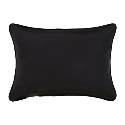 Queen Street Charleston Black Rectangular Throw Pillow