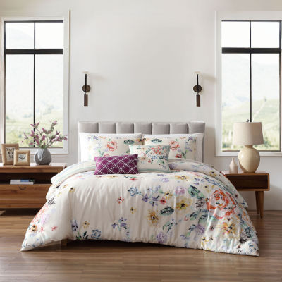 Bebejan Floral Garden 5-pc. Midweight Reversible Comforter Set