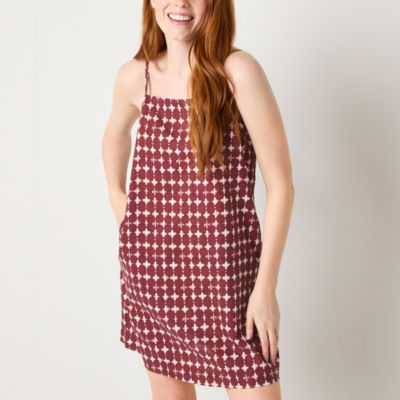 a.n.a Womens Sleeveless A-Line Dress Plus